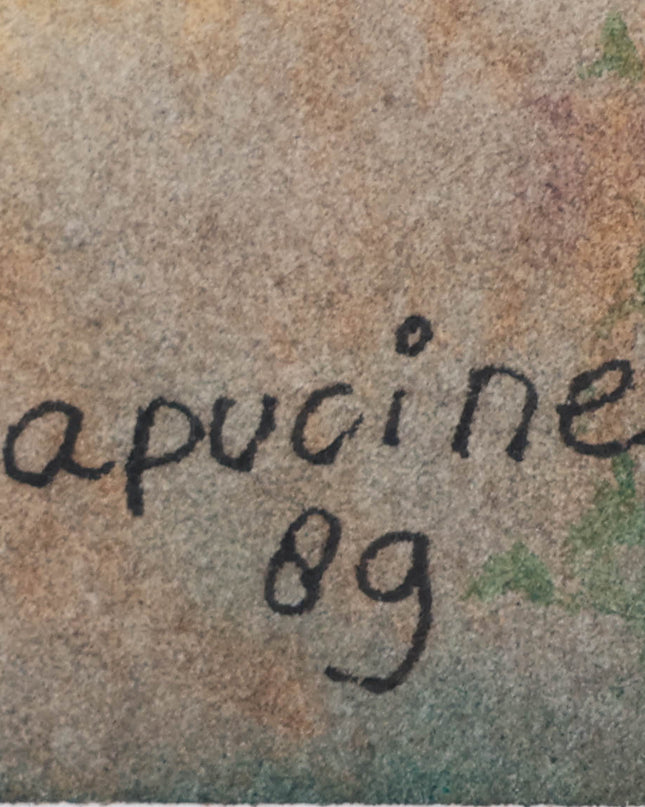 Clown met aap - Capucine Mazille (1953)
