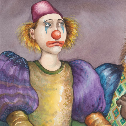 Clown met aap - Capucine Mazille (1953)