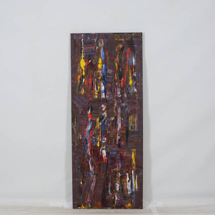 Abstract geel rood blauw (I)- Ad Snijders (1929-2010)