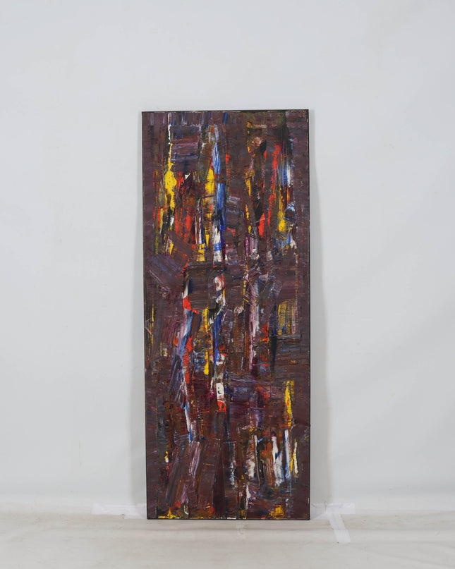 Abstract geel rood blauw (I)- Ad Snijders (1929-2010)