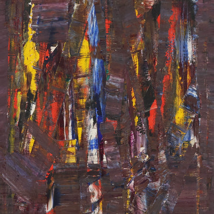 Abstract geel rood blauw (I)- Ad Snijders (1929-2010)