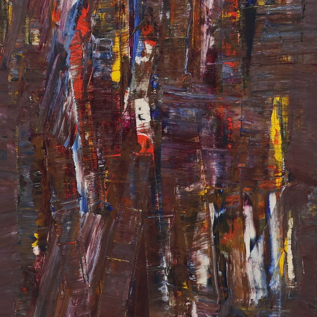 Abstract geel rood blauw (I)- Ad Snijders (1929-2010)