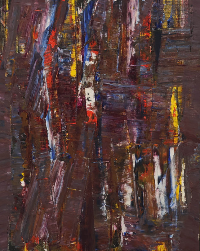 Abstract geel rood blauw (I)- Ad Snijders (1929-2010)