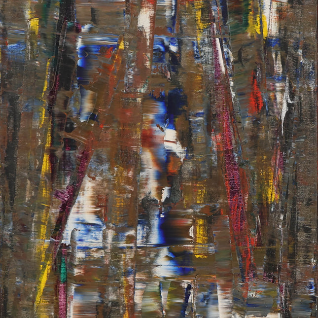 Abstract geel rood blauw (II)- Ad Snijders (1929-2010)