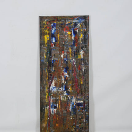 Abstract geel rood blauw (II)- Ad Snijders (1929-2010)