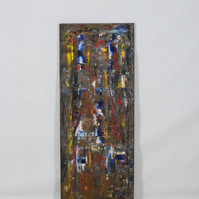 Abstract geel rood blauw (II)- Ad Snijders (1929-2010)