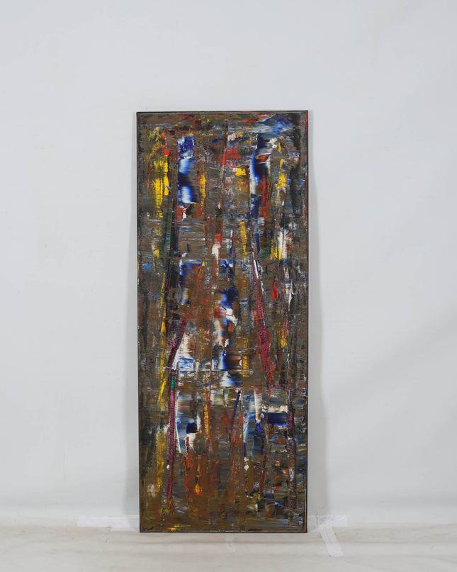 Abstract geel rood blauw (II)- Ad Snijders (1929-2010)
