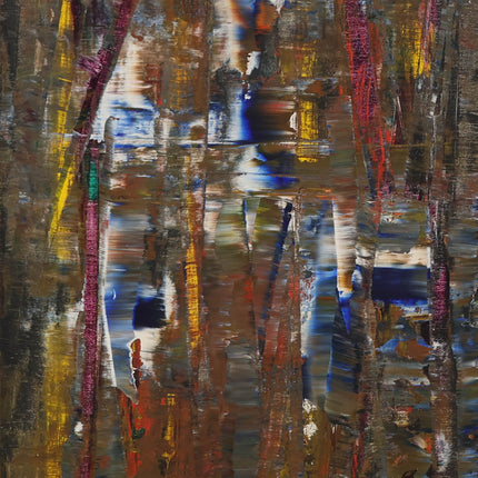 Abstract geel rood blauw (II)- Ad Snijders (1929-2010)