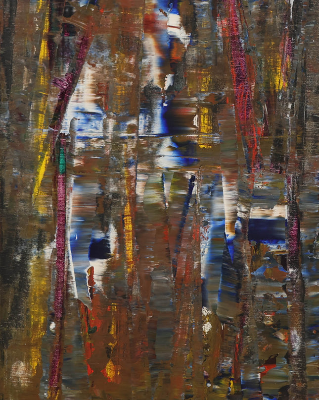 Abstract geel rood blauw (II)- Ad Snijders (1929-2010)