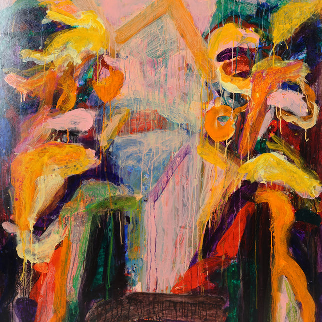 Abstract roze - Ad Snijders (1929-2010)