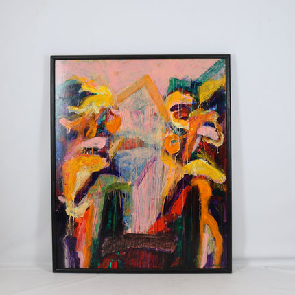 Abstract roze - Ad Snijders (1929-2010)