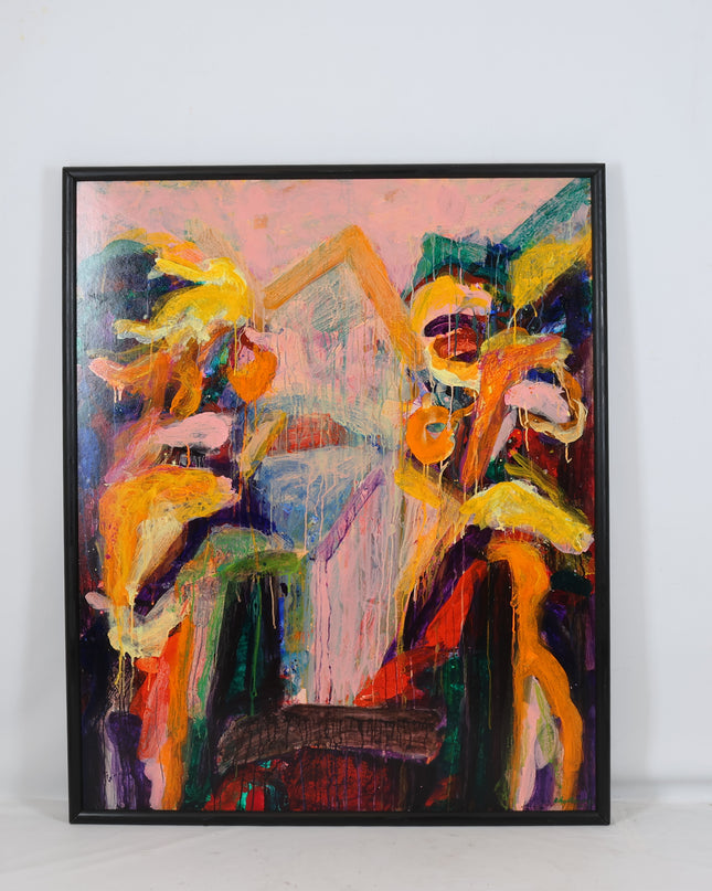 Abstract roze - Ad Snijders (1929-2010)