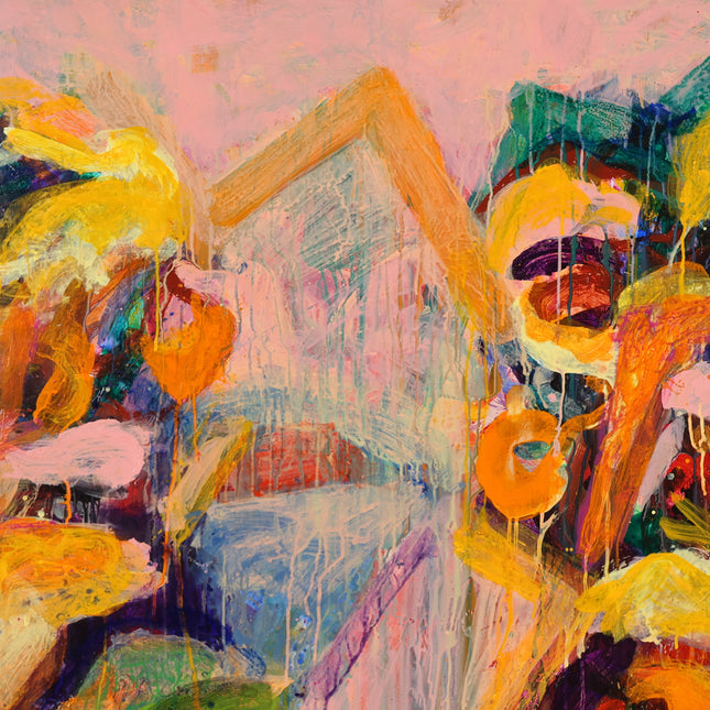 Abstract roze - Ad Snijders (1929-2010)