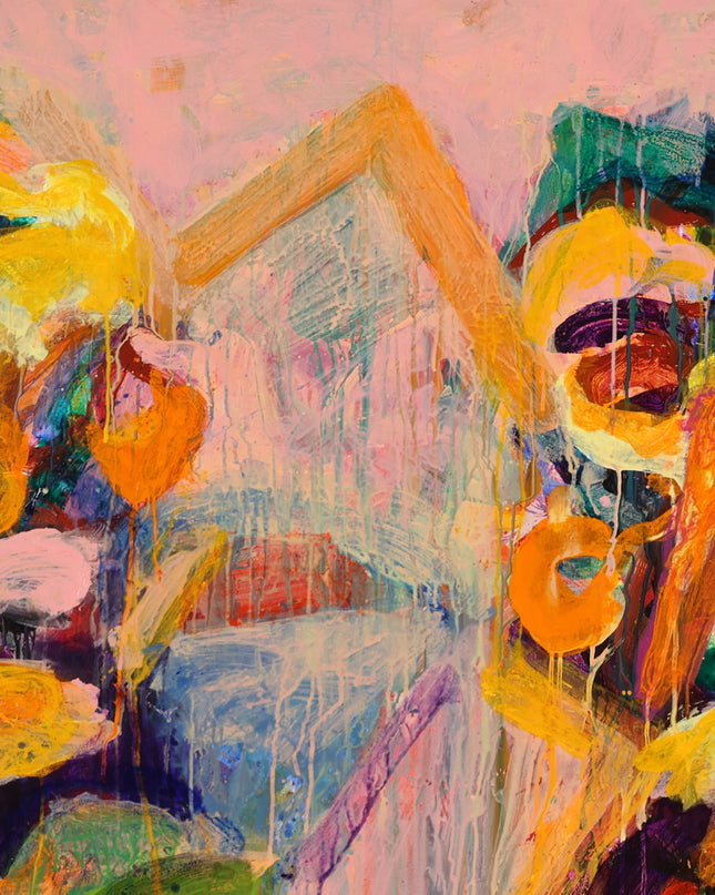 Abstract roze - Ad Snijders (1929-2010)
