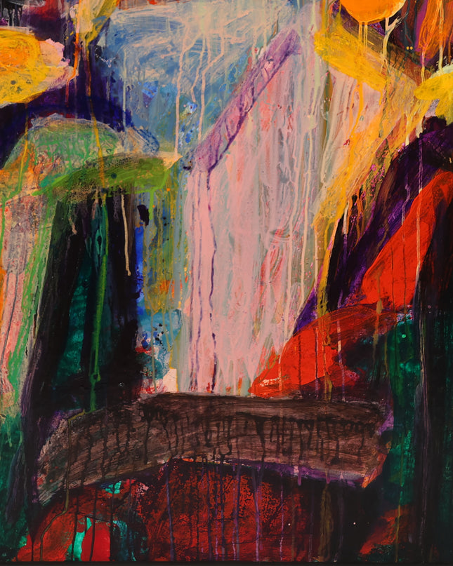 Abstract roze - Ad Snijders (1929-2010)