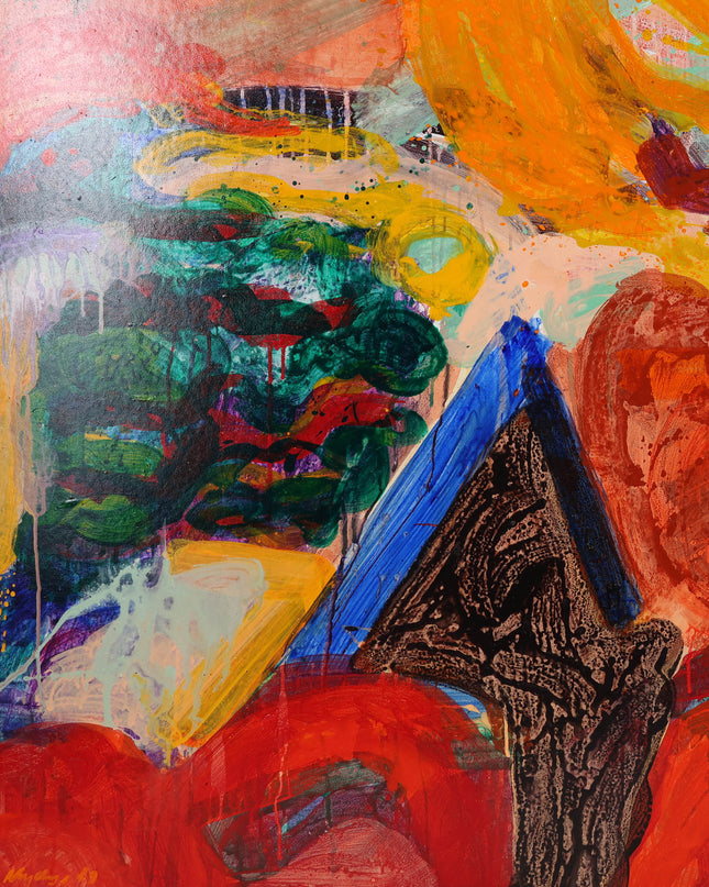 Kleurrijke compositie - Ad Snijders (1929-2010)