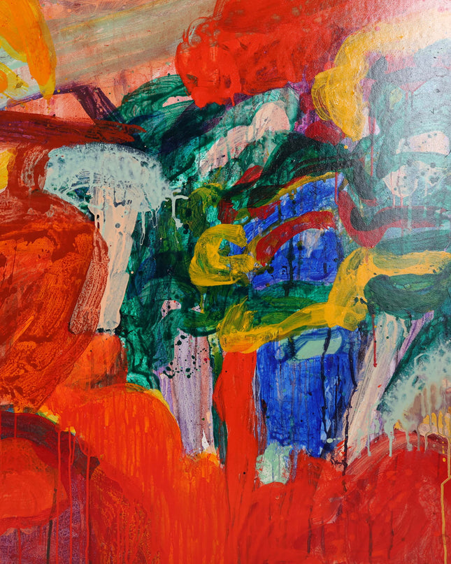 Kleurrijke compositie - Ad Snijders (1929-2010)