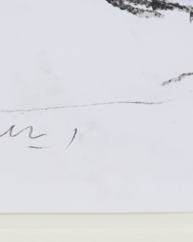 Tekening Abstract kleurrijk - Ad Snijders (1929-2010)