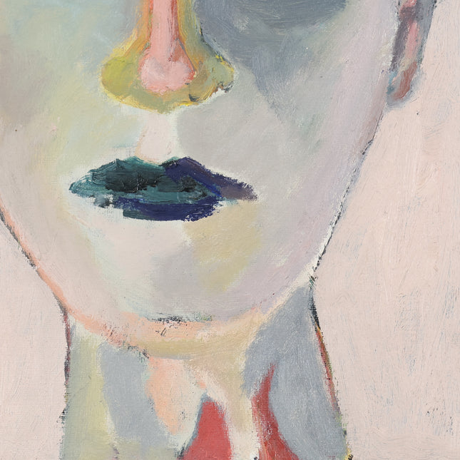 Gezicht blauwe lippen - Ad Snijders (1929-2010)
