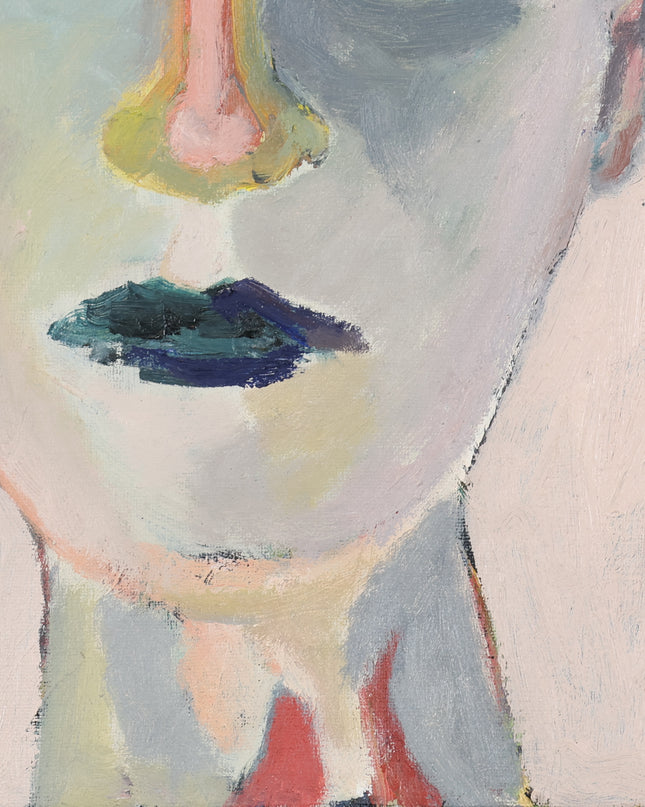 Gezicht blauwe lippen - Ad Snijders (1929-2010)