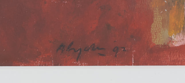 Abstract felle kleuren - Ad Snijders (1929-2010)