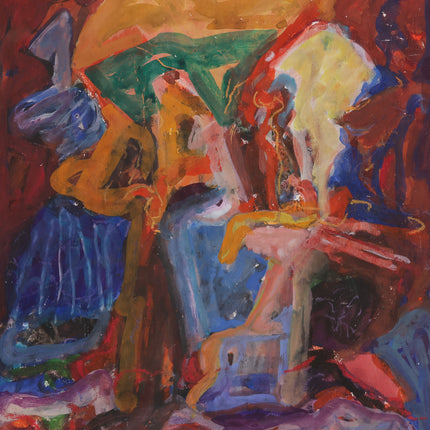 Abstract felle kleuren - Ad Snijders (1929-2010)