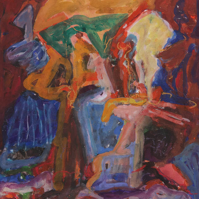 Abstract felle kleuren - Ad Snijders (1929-2010)