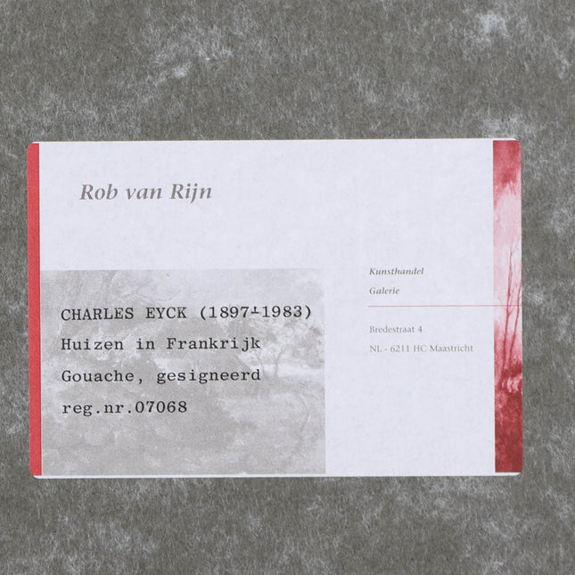 Charles Eyck (1897-1983) - Huizen in Frankrijk