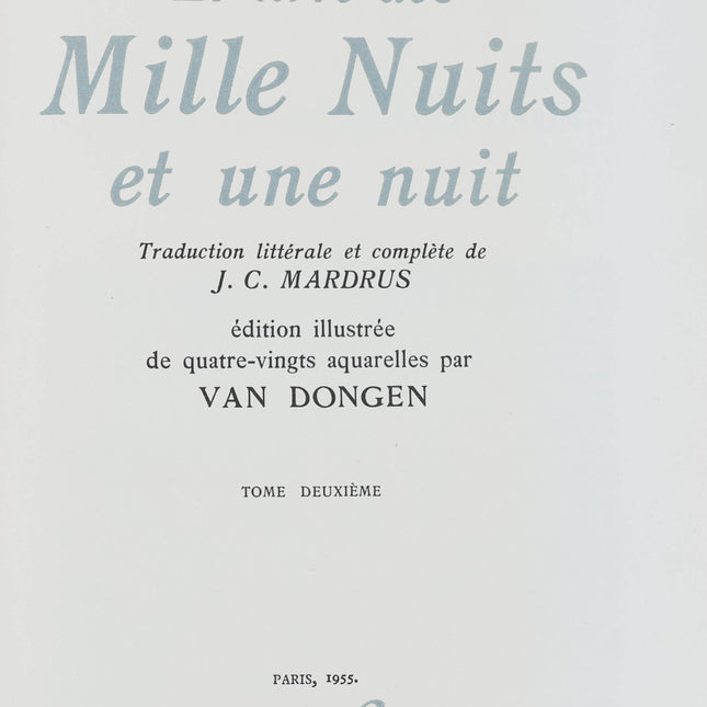 Le livre des mille nuits et une nuit- Geïllustreerde editie door Kees van Dongen
