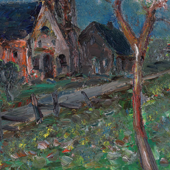 Landscape with church tower