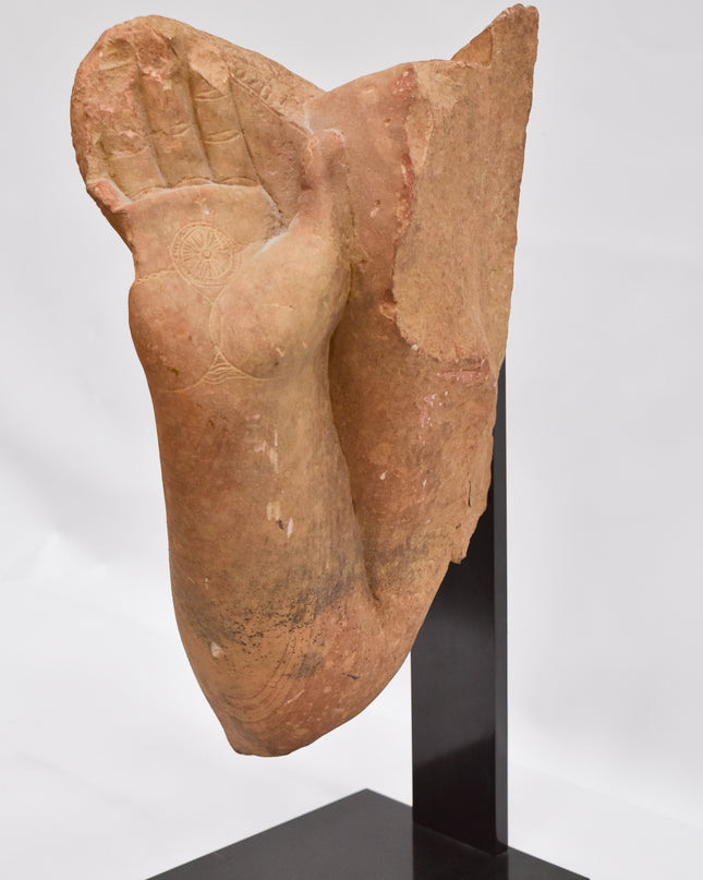 Arm van Boedha Gautama Sakyamuni