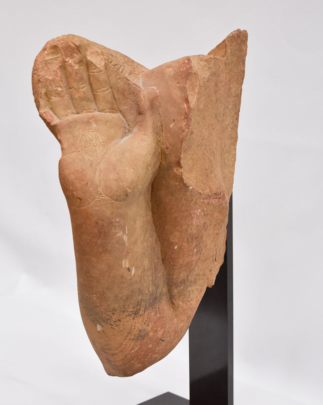 Arm van Boedha Gautama Sakyamuni