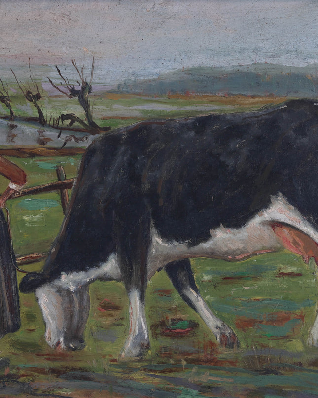 Koe en boerin - Antoon Kruysen (1898–1977)