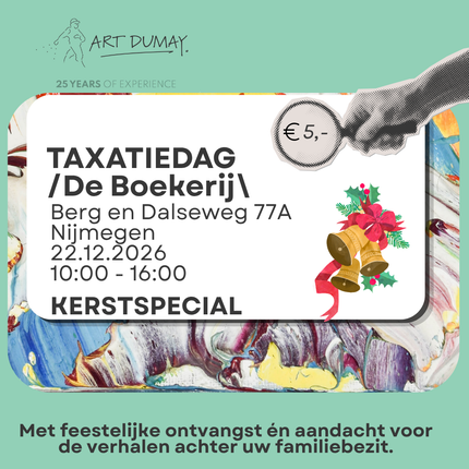 Taxatiedag De Boekerij Nijmegen - Woensdag 22 december KERSTSPECIAL