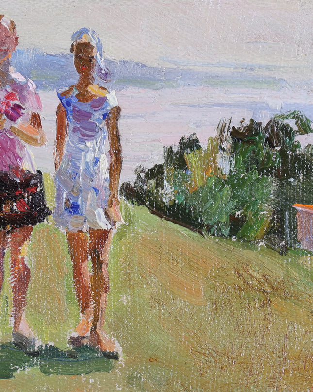 Victor Ivanovich Kudelkin (1911-1996) - Girls near the Wolga -