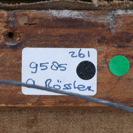 Het nieuws van de dag - Oostenrijkse School (XIX-XX), gesigneerd "A. Rössler"