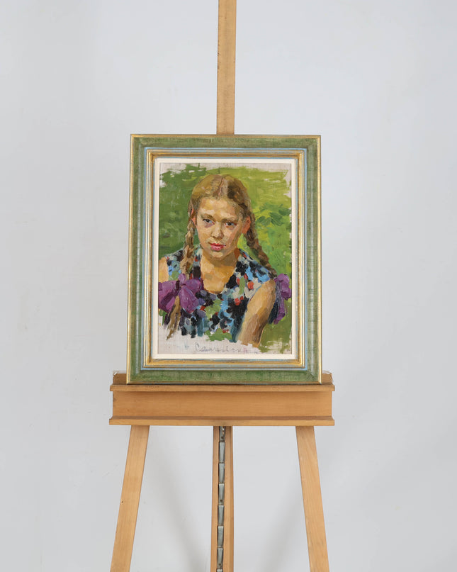 Aurora Efimovna Sosnovskaya (1929)- Girl with braids