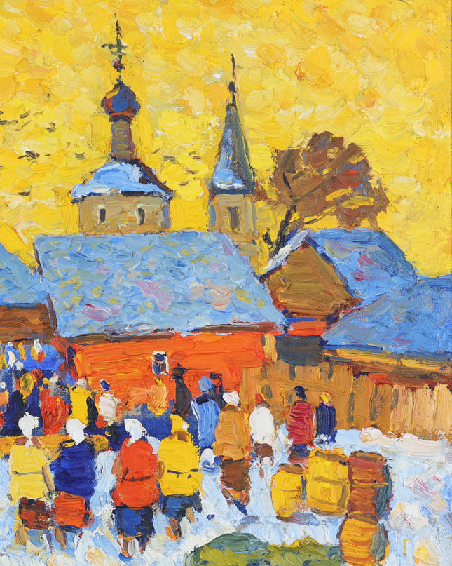 Eugen Markov (1939) - Kerk in de winter