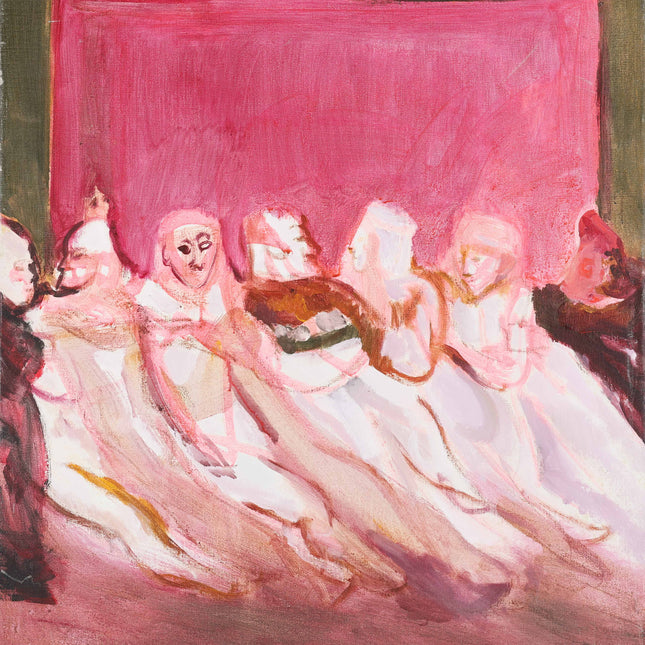 Volk in het roze