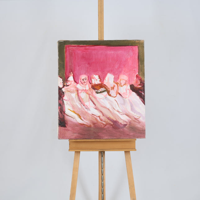 Volk in het roze