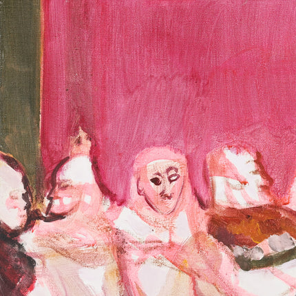Volk in het roze