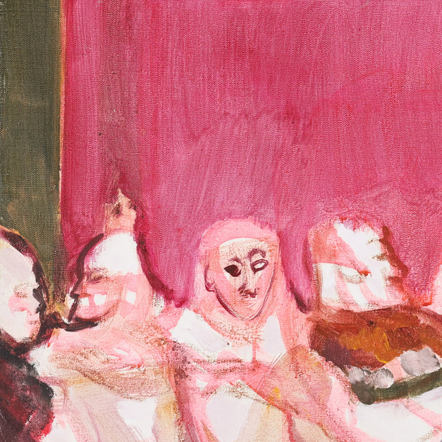 Volk in het roze