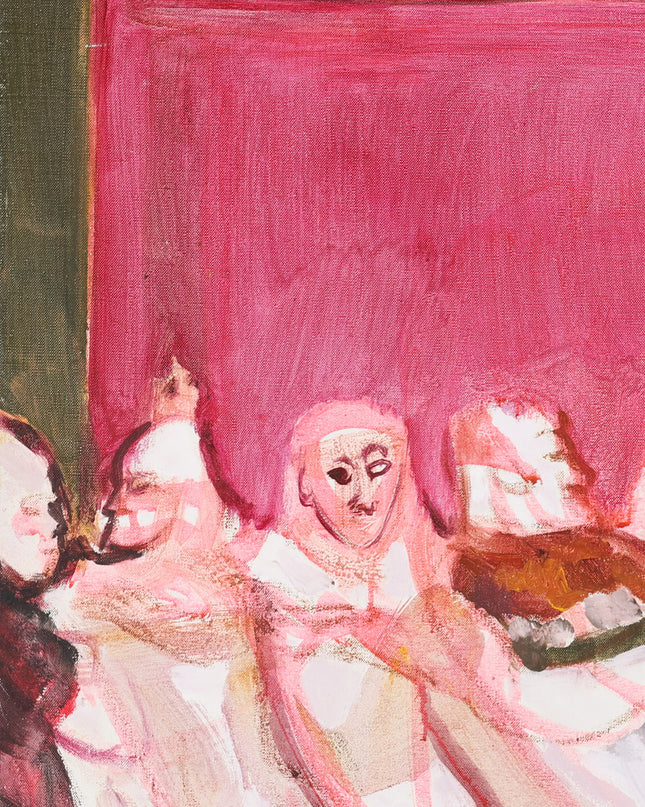 Volk in het roze