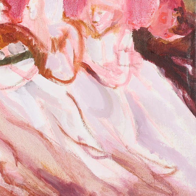 Volk in het roze