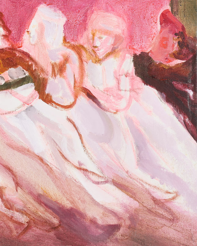 Volk in het roze
