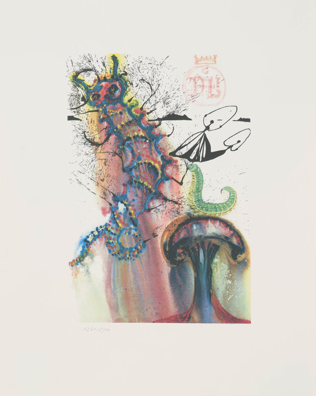 Salvador Dalí (1904–1989) – Advice from a Caterpillar – heliogravure, 1969