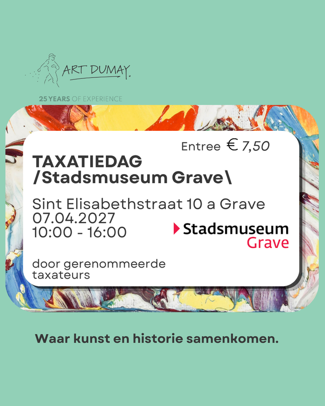 Taxatiedag Stadsmuseum Grave - Woensdag 7 april 2027
