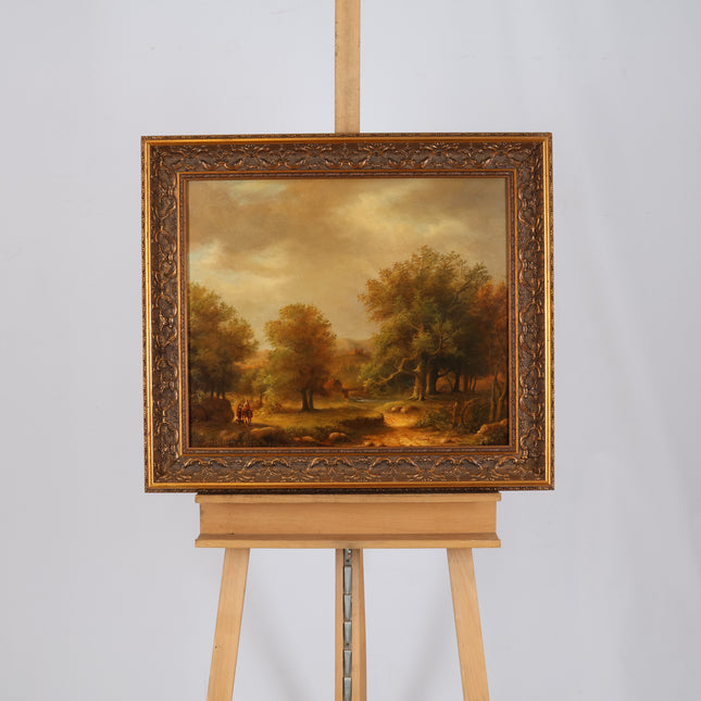 Landschap met reizigers