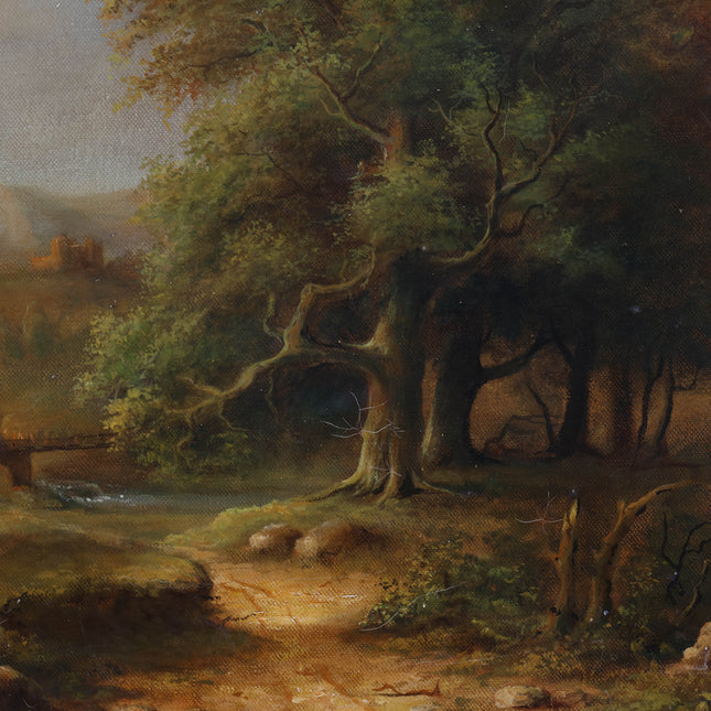 Landschap met reizigers