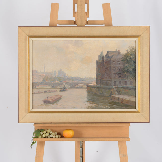 Le Seine et pont au Change, Île de la Cité, Paris